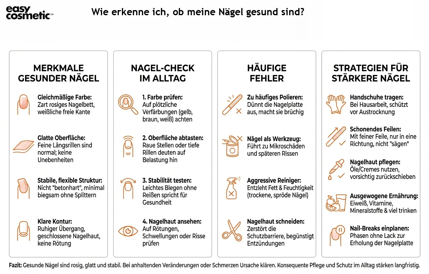 Wie erkenne ich, ob meine Nägel gesund sind?