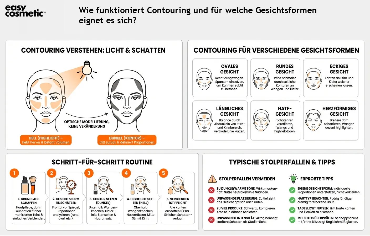 Wie funktioniert Contouring und für welche Gesichtsformen eignet es sich?