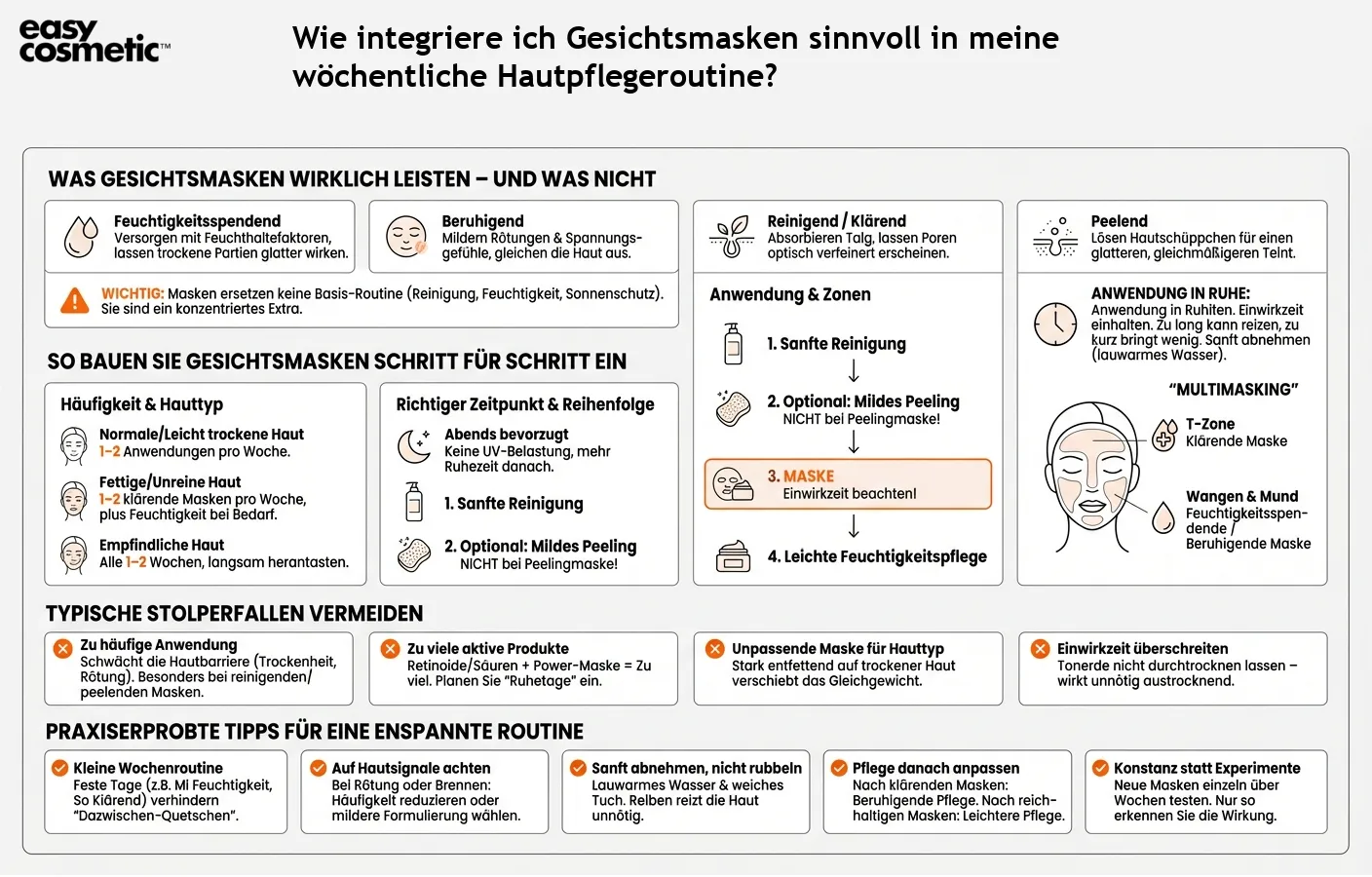 Wie integriere ich Gesichtsmasken sinnvoll in meine wöchentliche Hautpflegeroutine?