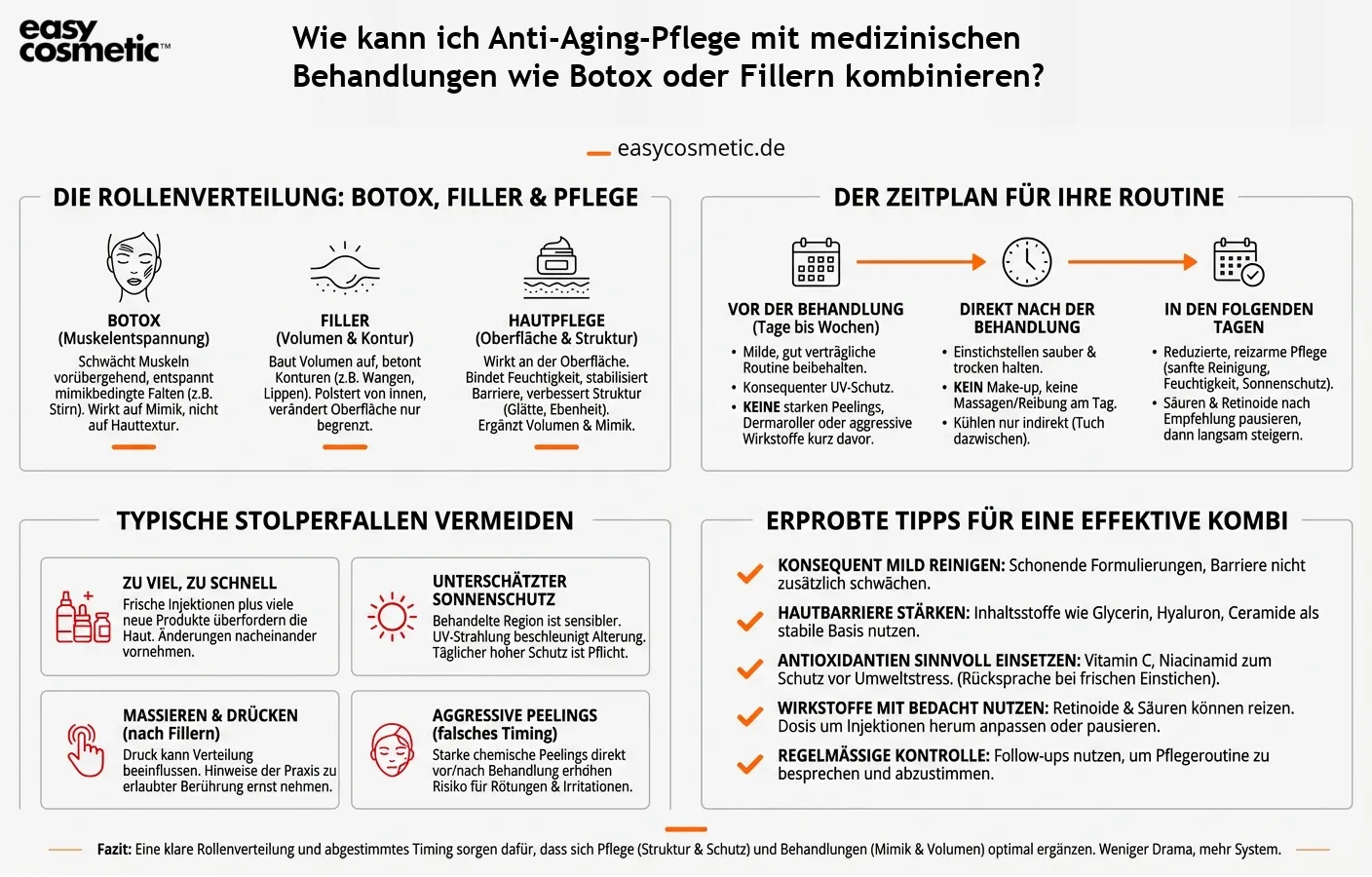 Wie kann ich Anti-Aging-Pflege mit medizinischen Behandlungen wie Botox oder Fillern kombinieren?
