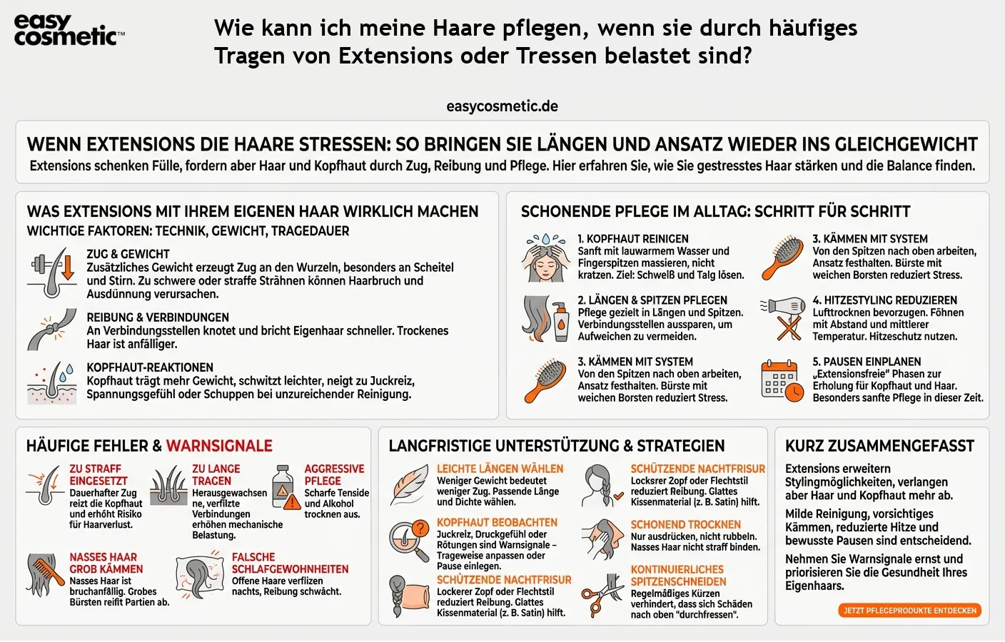 Wie kann ich meine Haare pflegen, wenn sie durch häufiges Tragen von Extensions oder Tressen belastet sind?