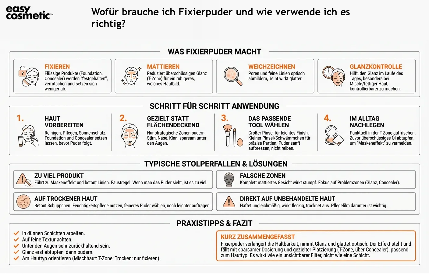 Wofür brauche ich Fixierpuder und wie verwende ich es richtig?