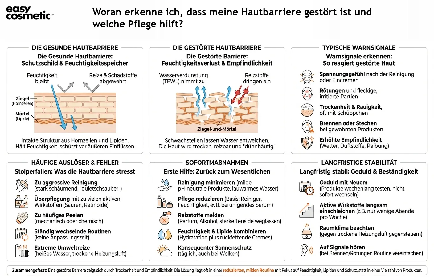 Woran erkenne ich, dass meine Hautbarriere gestört ist und welche Pflege hilft?