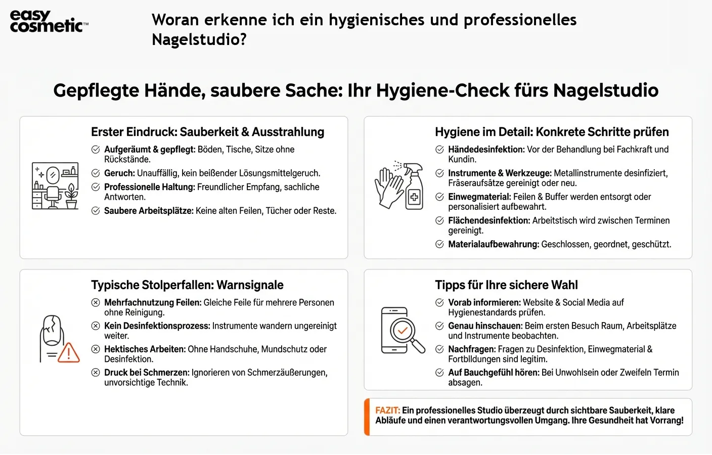 Woran erkenne ich ein hygienisches und professionelles Nagelstudio?