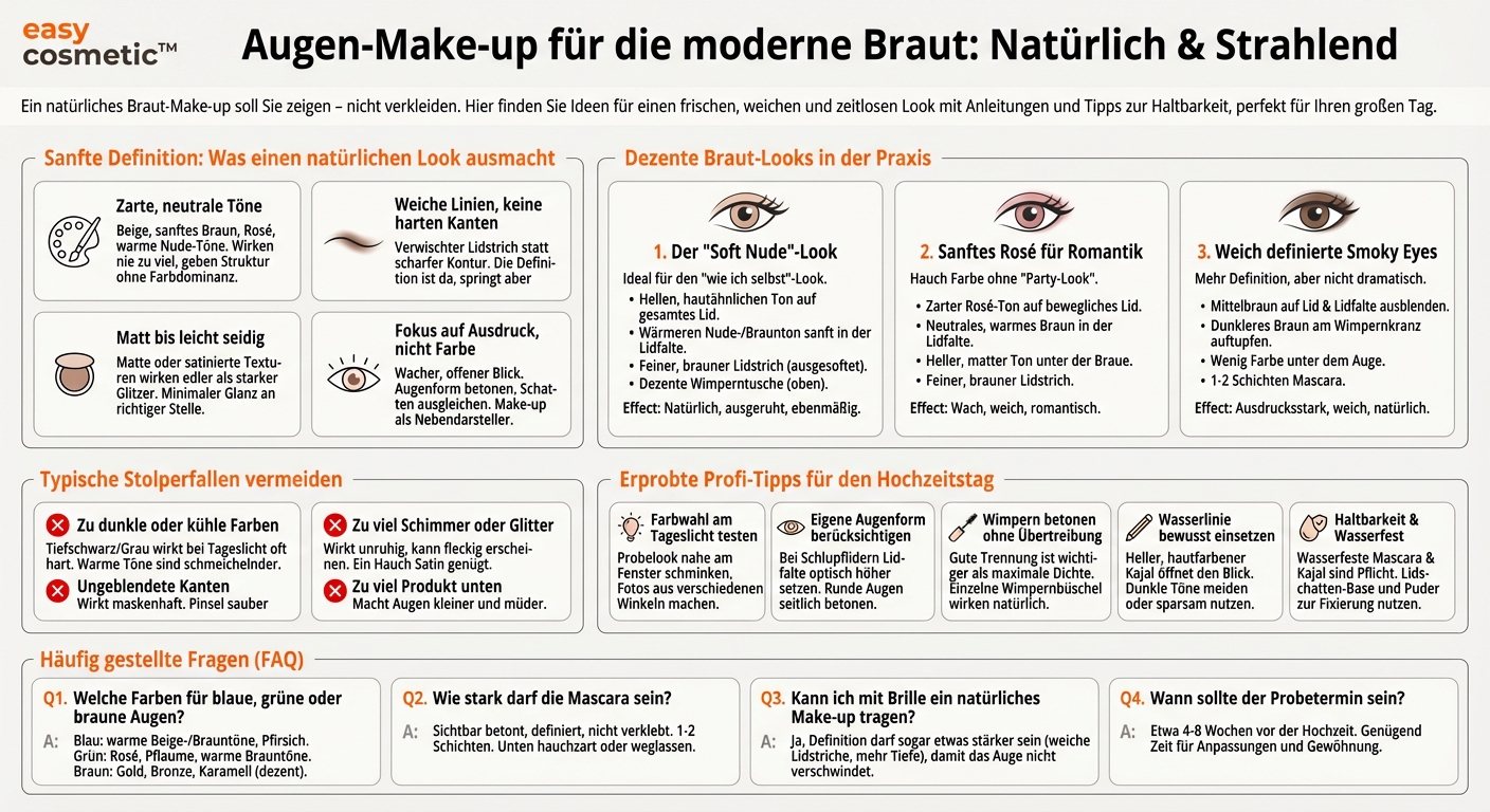 Welche Augen-Make-up-Looks eignen sich für ein natürliches Braut-Make-up?