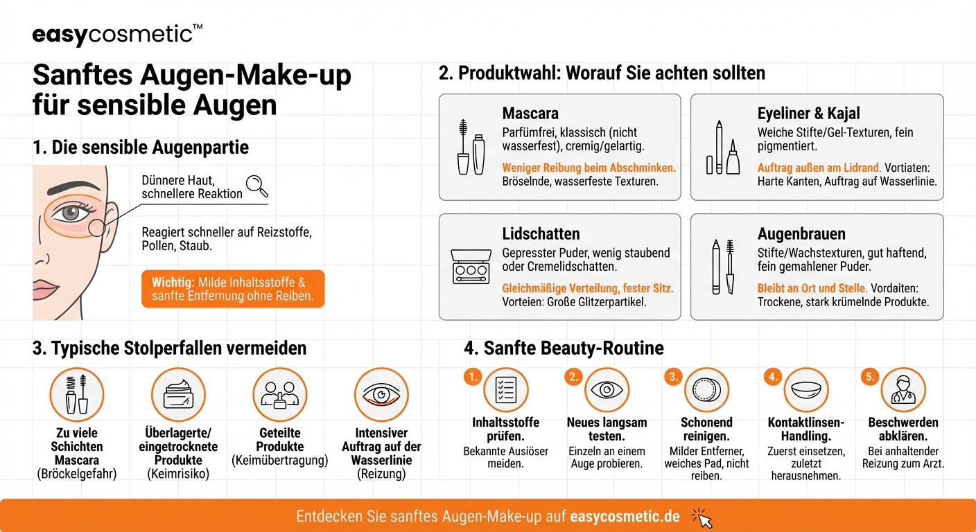 Welche Augen-Make-up-Produkte eignen sich besonders für empfindliche oder allergische Augen?