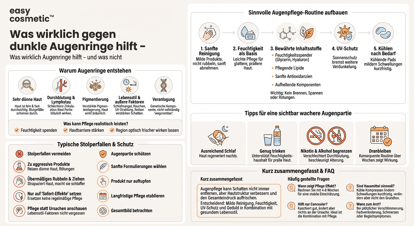 Welche Augenpflege hilft gegen dunkle Augenringe?