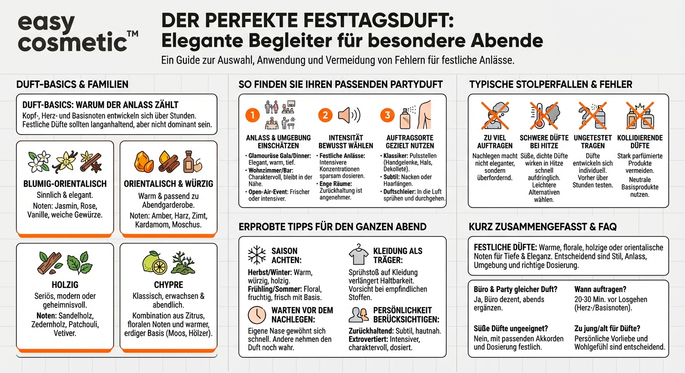 Welche Düfte sind für festliche Abende oder Partys geeignet?