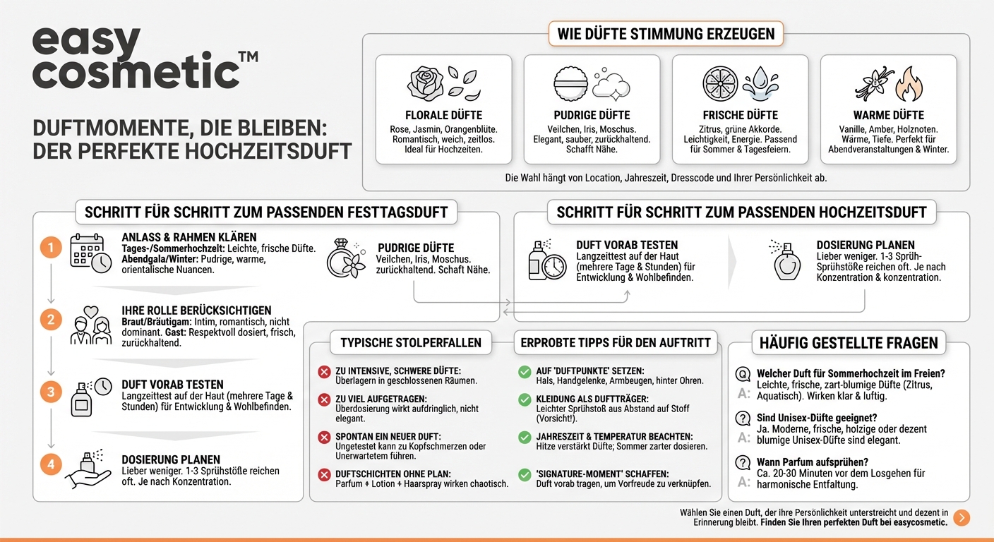 Welche Düfte sind für Hochzeiten oder festliche Events besonders beliebt?