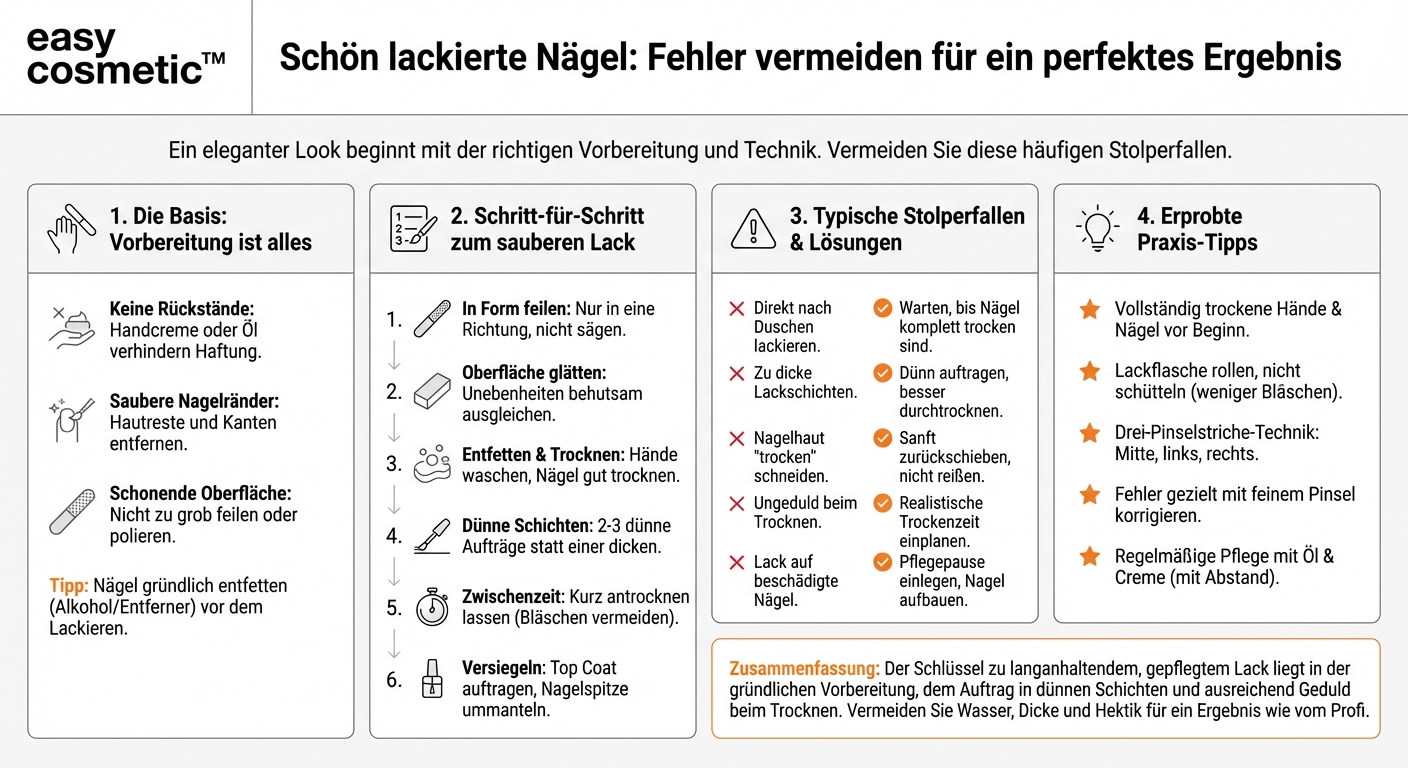 Welche Fehler sollte ich beim Lackieren unbedingt vermeiden?