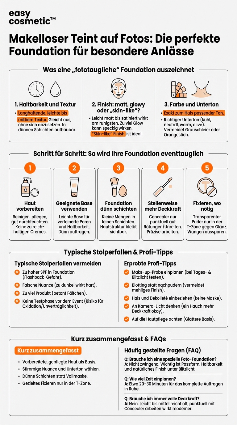 Welche Foundation ist für Fotos, Hochzeiten oder besondere Anlässe am besten geeignet?