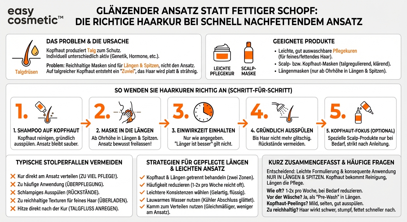 Welche Haarkur oder Maske ist ideal für fettige oder schnell nachfettende Ansätze?