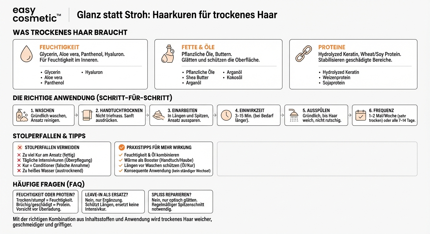 Welche Haarkuren eignen sich besonders für trockenes und sprödes Haar?