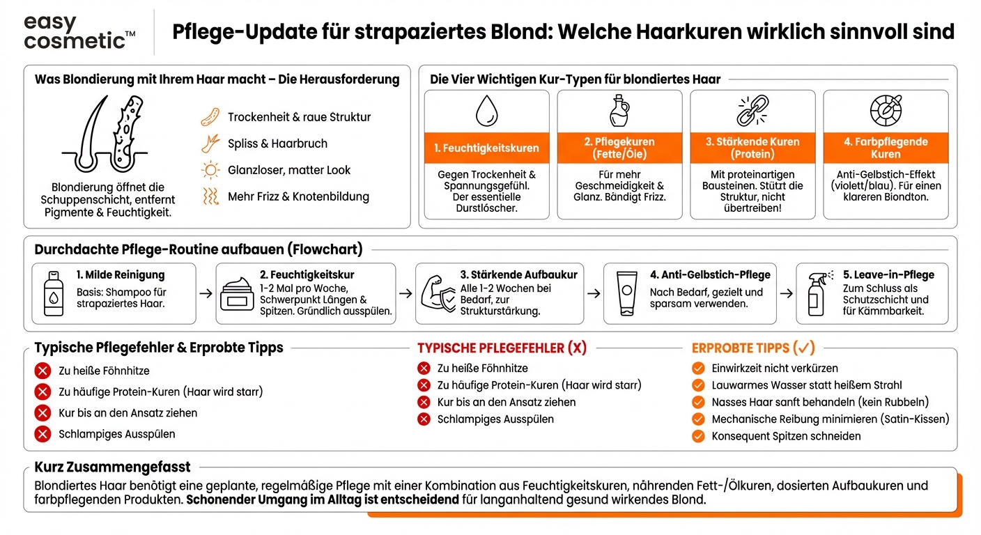 Welche Haarkuren eignen sich speziell für blondiertes, aufgehelltes oder stark chemisch behandeltes Haar?
