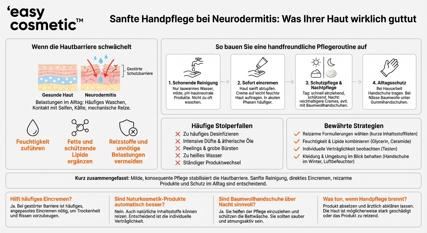 Welche Handpflege ist für Menschen mit Neurodermitis an den Händen geeignet?