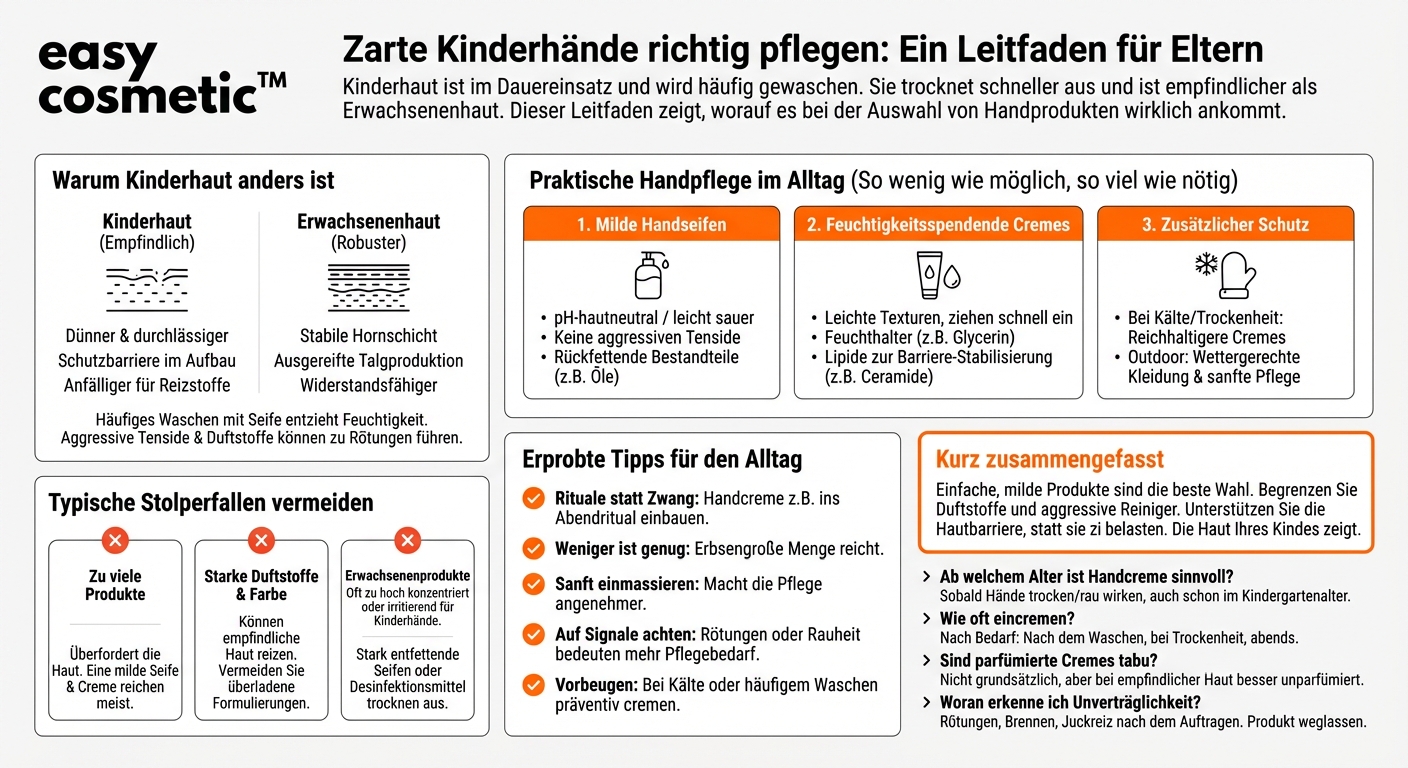 Welche Handpflegeprodukte sind für Kinder geeignet?