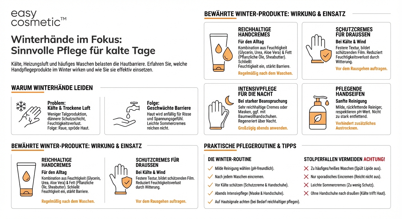 Welche Handpflegeprodukte sind im Winter besonders empfehlenswert?