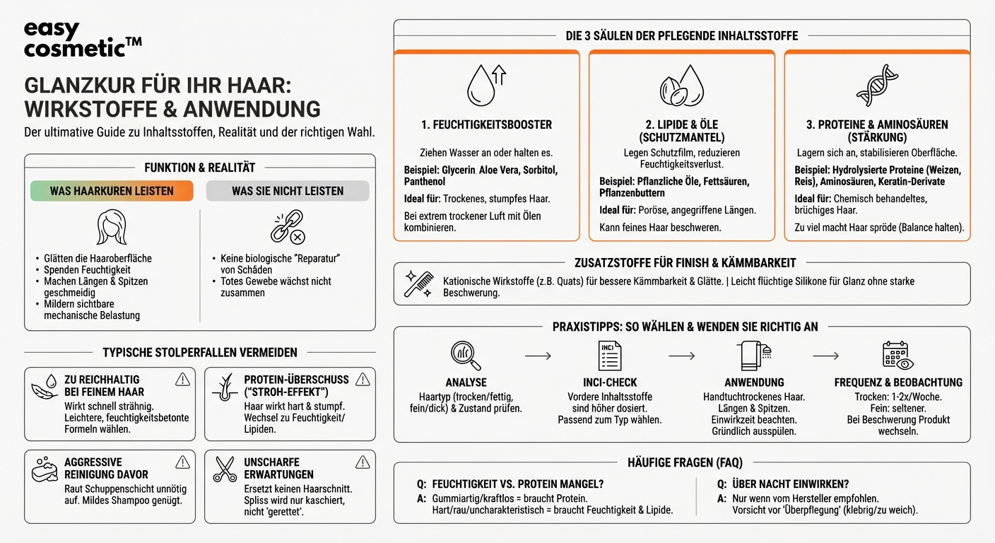 Welche Inhaltsstoffe in Haarkuren sind besonders pflegend und worauf sollte ich achten?