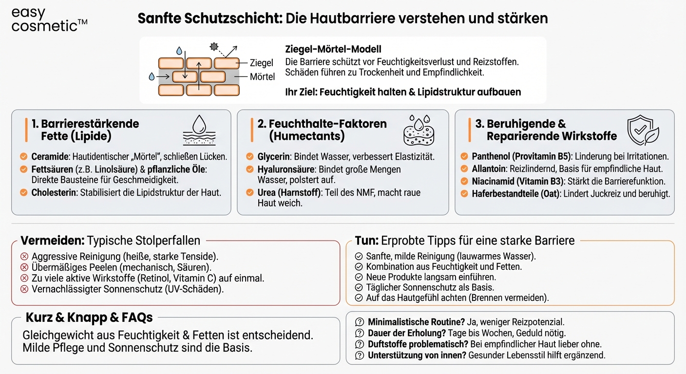 Welche Inhaltsstoffe schützen die Hautbarriere und stärken sie dauerhaft?