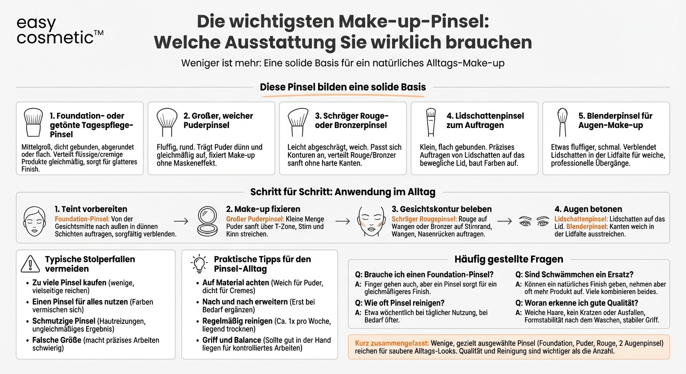 Welche Make-up-Pinsel braucht man wirklich als Basis-Ausstattung?