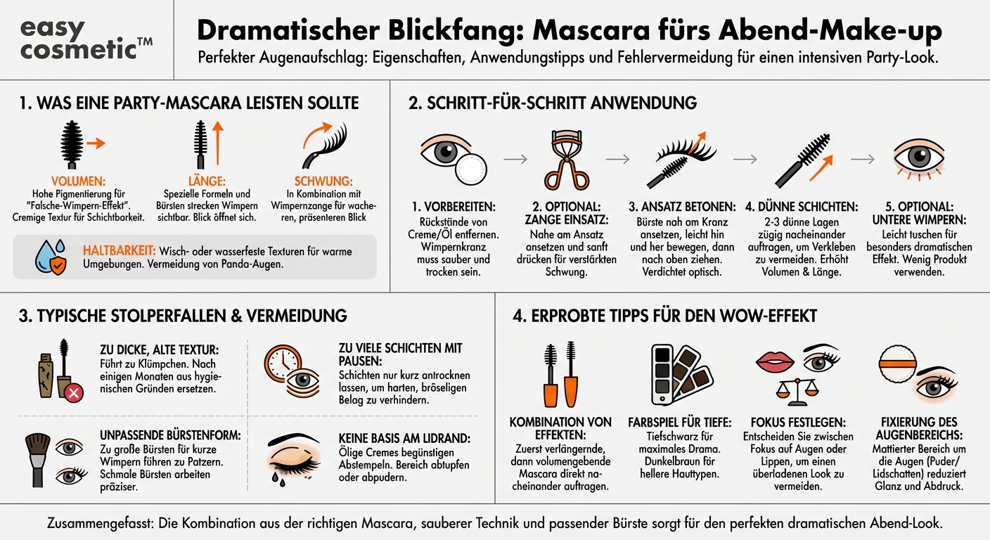 Welche Mascara eignet sich für ein dramatisches Abend- oder Party-Make-up?