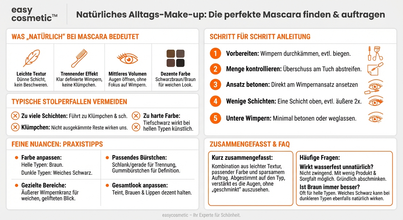 Welche Mascara ist am besten für ein natürliches Alltags-Make-up geeignet?