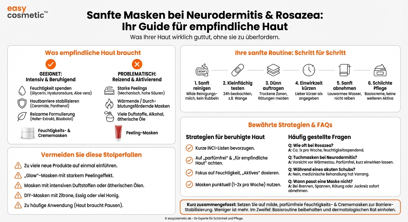 Welche Masken sind für Neurodermitis, Rosazea oder andere Hauterkrankungen geeignet?