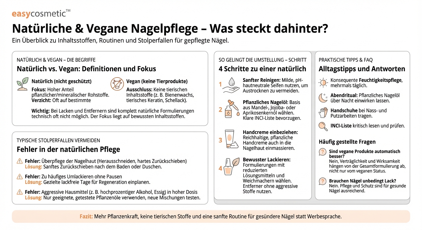 Welche natürlichen oder veganen Nagelpflegeprodukte sind empfehlenswert?