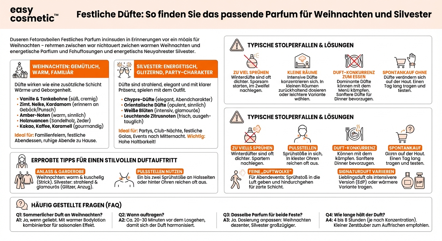 Welche Parfums passen gut zu festlichen Anlässen wie Weihnachten oder Silvester?