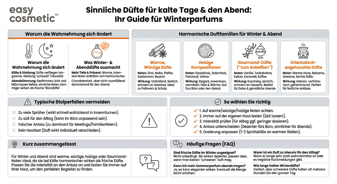 Welche Parfums sind eher für den Winter oder Abend geeignet?