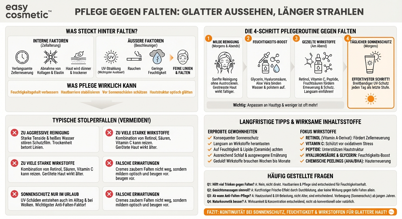 Welche Pflege hilft wirklich gegen Falten und feine Linien?