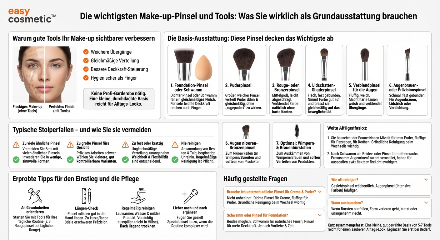 Welche Pinsel und Tools brauche ich wirklich als Grundausstattung?