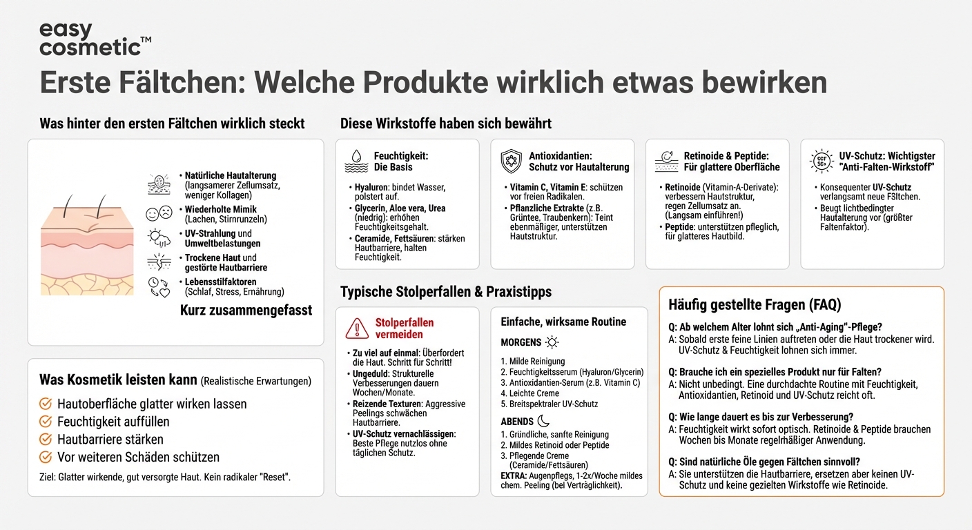 Welche Produkte helfen wirklich gegen erste Fältchen?