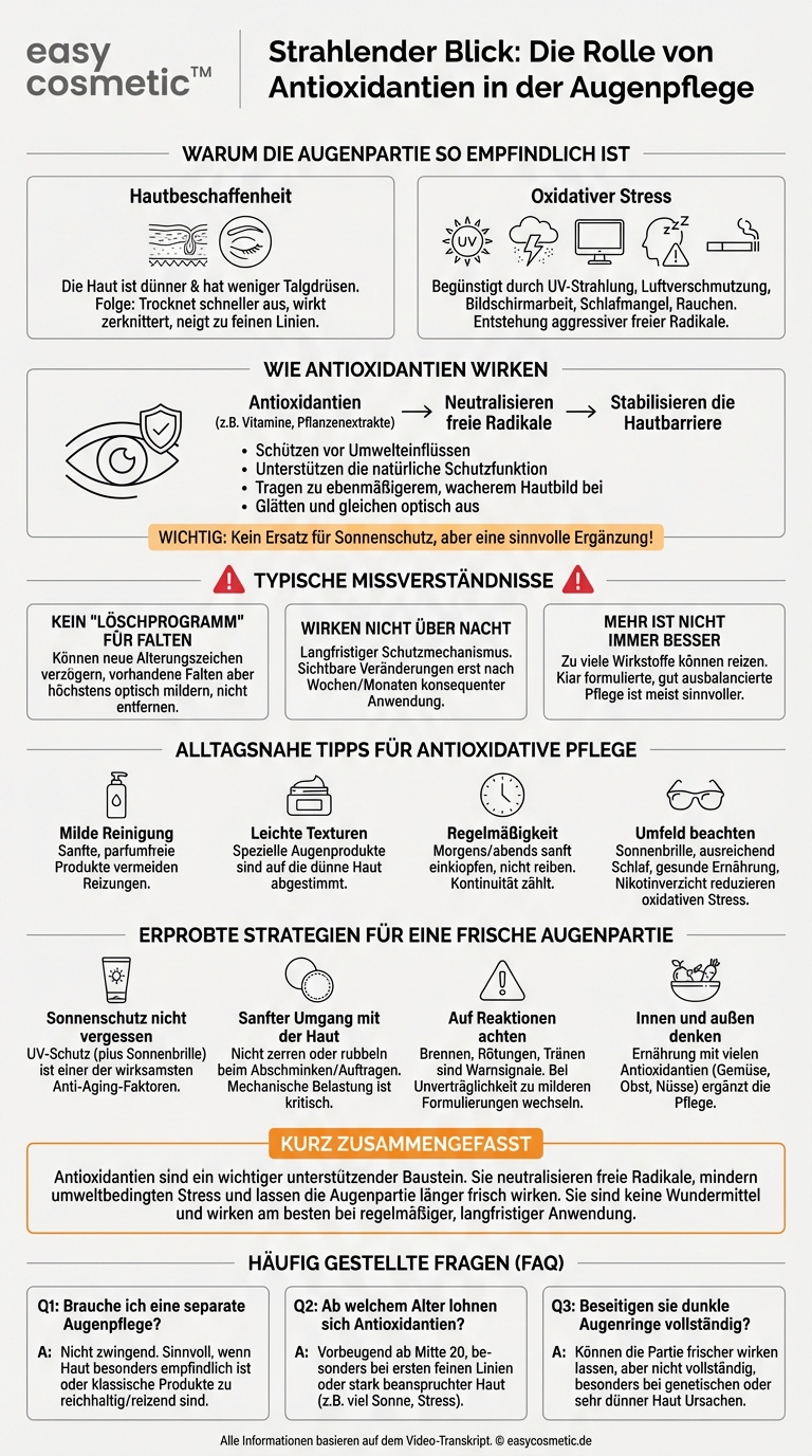 Welche Rolle spielen Antioxidantien in der Augenpflege?