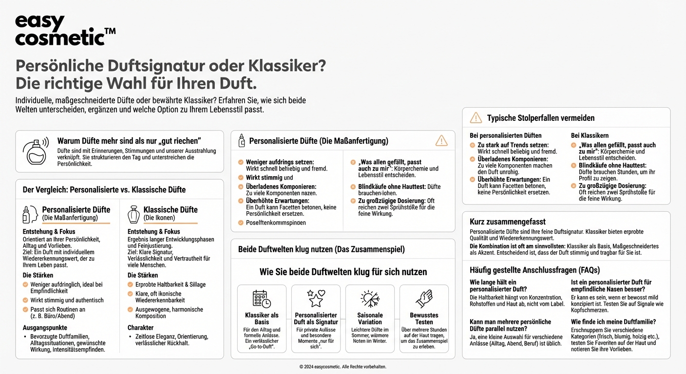 Welche Rolle spielen kundenspezifische, personalisierte Düfte im Vergleich zu etablierten Klassikern?