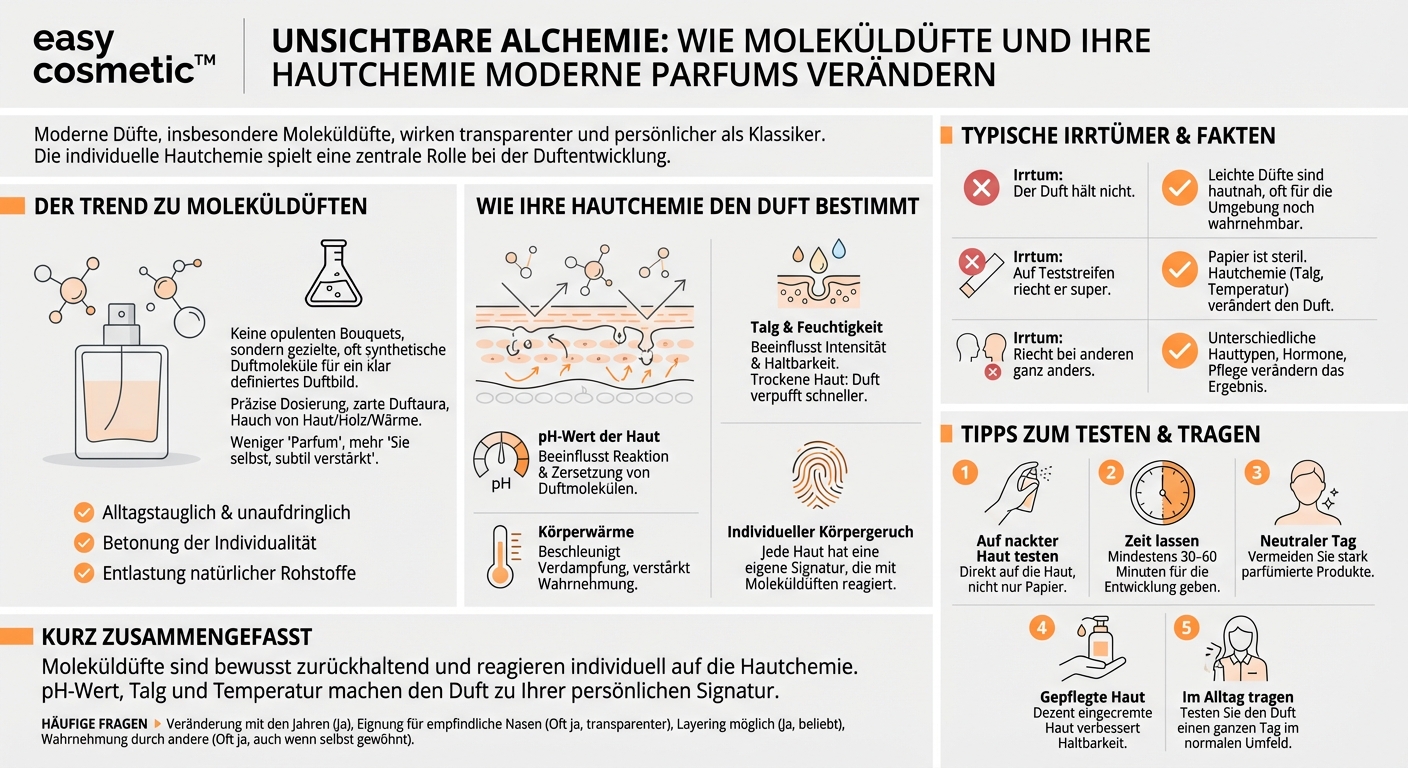 Welche Rolle spielen Moleküldüfte und Hautchemie bei modernen Dufttrends?