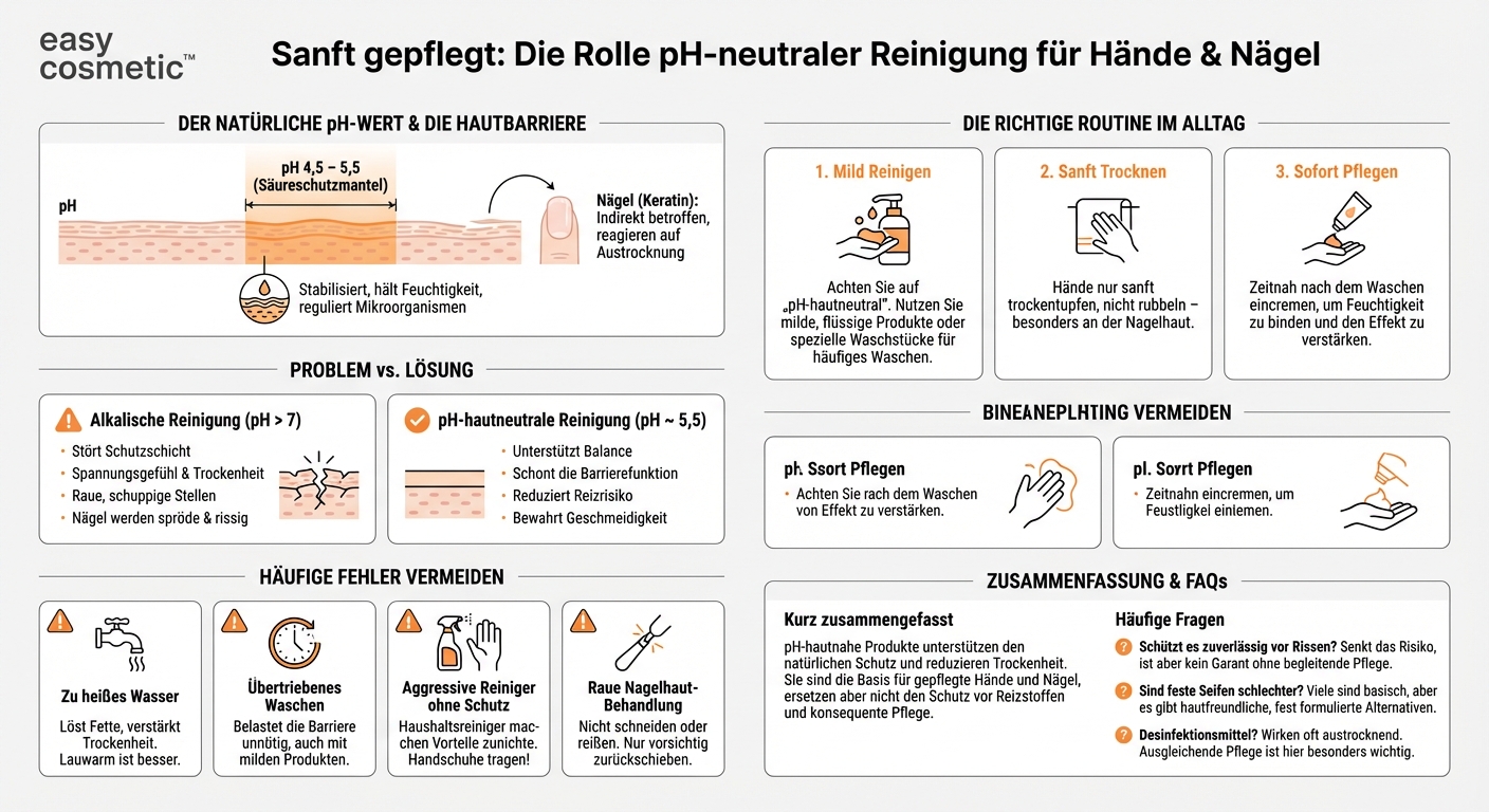 Welche Rolle spielen pH-neutrale Reinigungsprodukte bei der Nagel- und Handpflege?