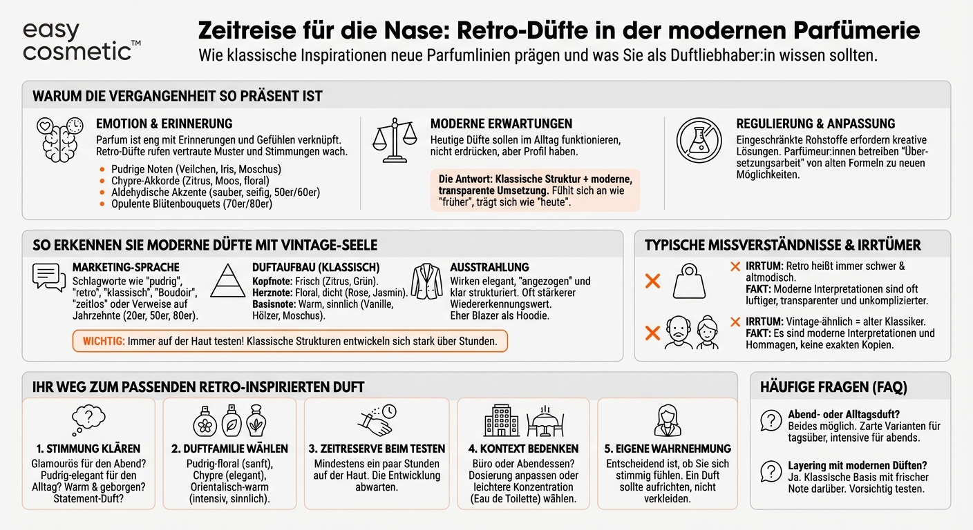 Welche Rolle spielen Retro- oder Vintage-Duftinspirationen in aktuellen Parfumlinien?