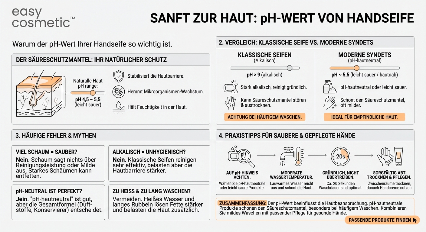 Welche Rolle spielt der pH-Wert bei Handseifen und Handwaschprodukten?