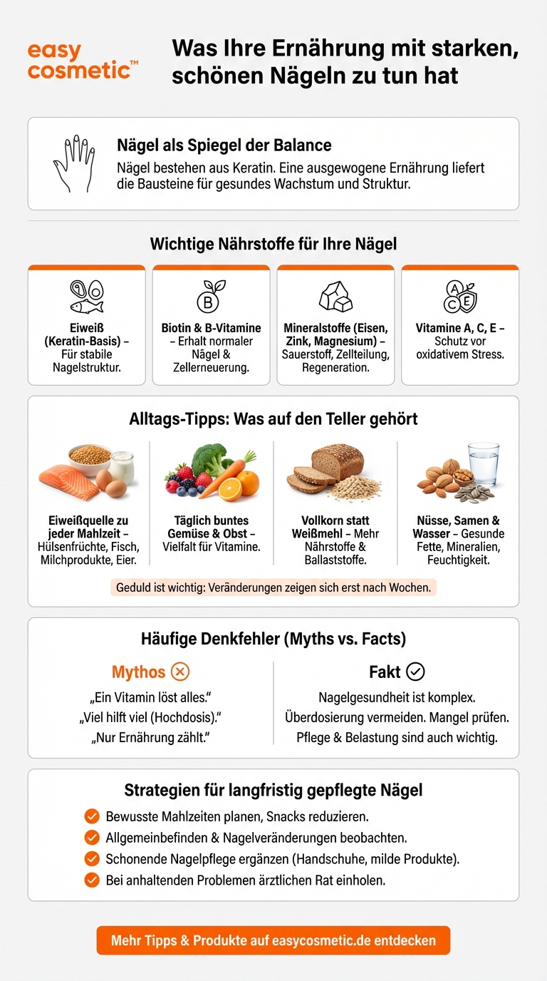 Welche Rolle spielt die Ernährung für die Nagelgesundheit?