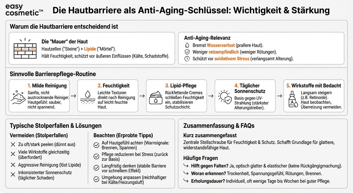 Welche Rolle spielt die Hautbarriere beim Thema Anti-Aging und wie kann ich sie stärken?