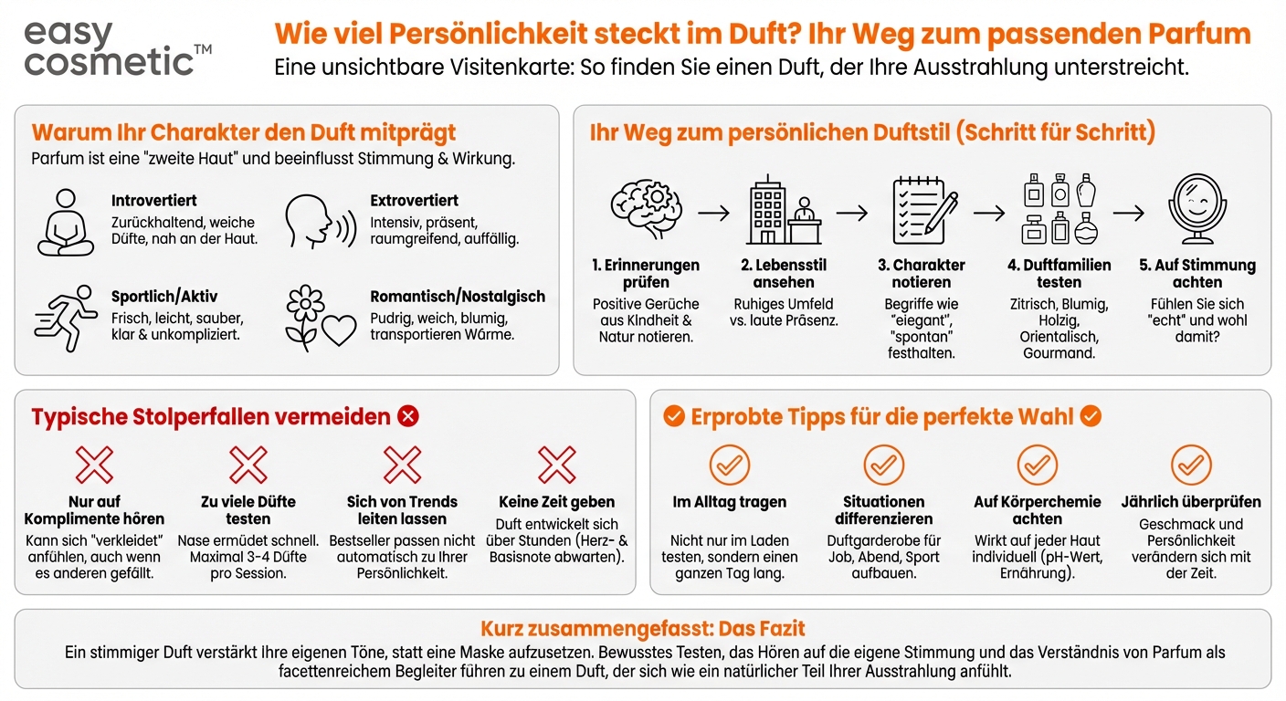 Welche Rolle spielt meine Persönlichkeit bei der Auswahl eines Parfums?