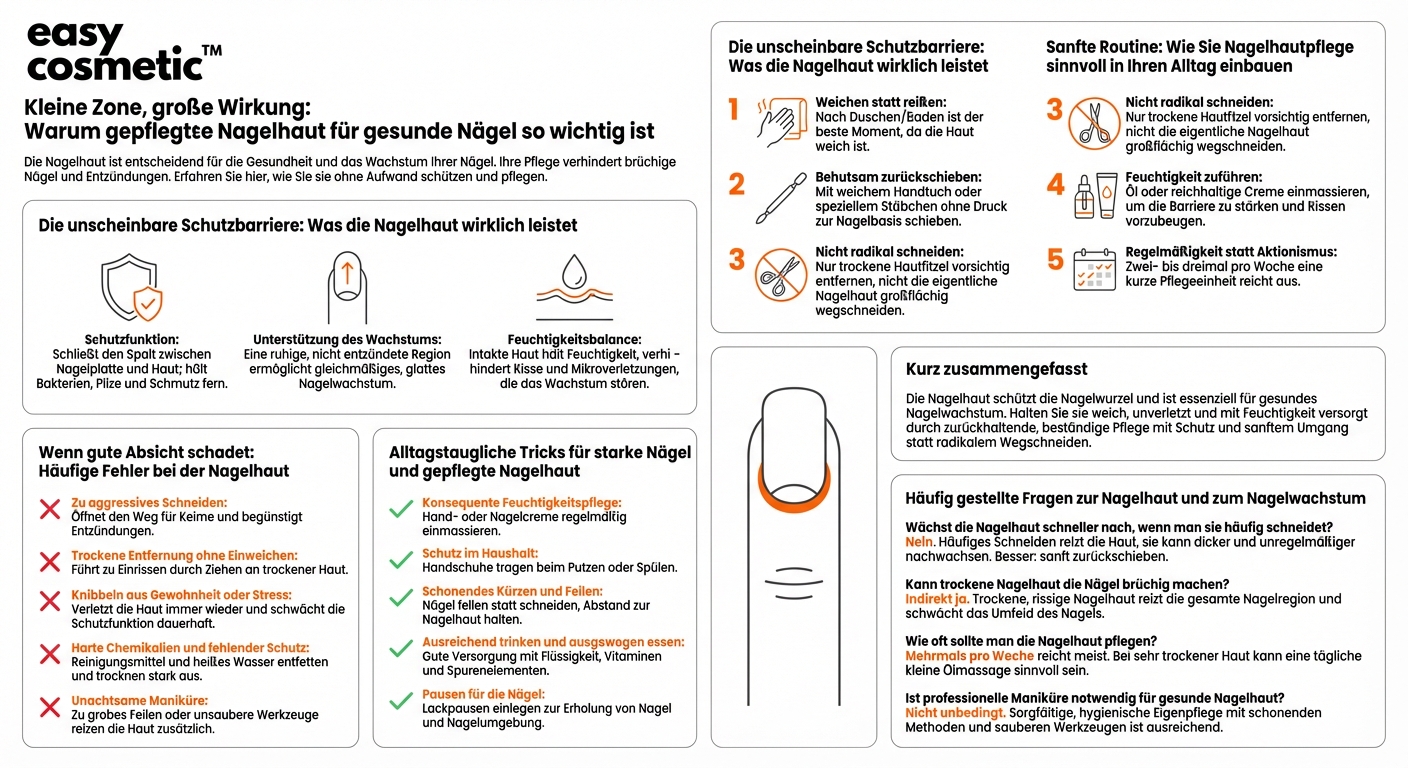 Welche Rolle spielt Nagelhautpflege für das gesunde Nagelwachstum?