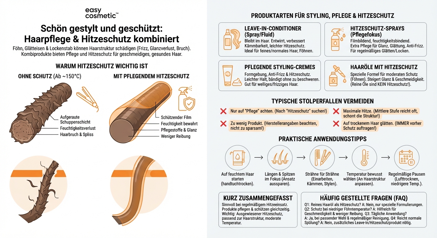 Welche Stylingprodukte bieten gleichzeitig Pflege und Hitzeschutz?