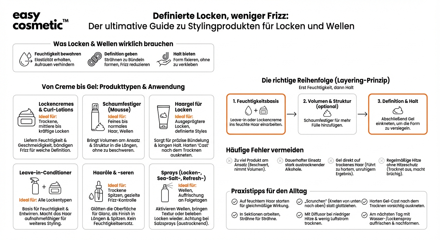 Welche Stylingprodukte eignen sich besonders gut für lockiges oder welliges Haar?