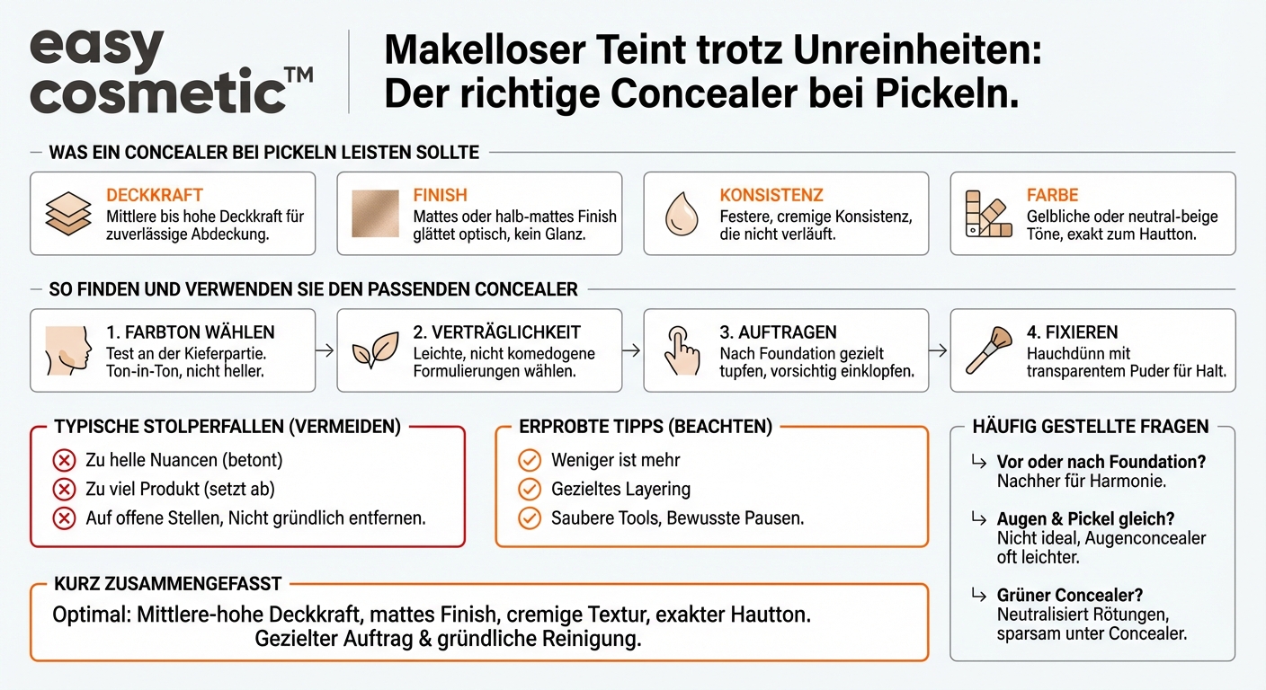 Welcher Concealer eignet sich für Pickel und Unreinheiten?