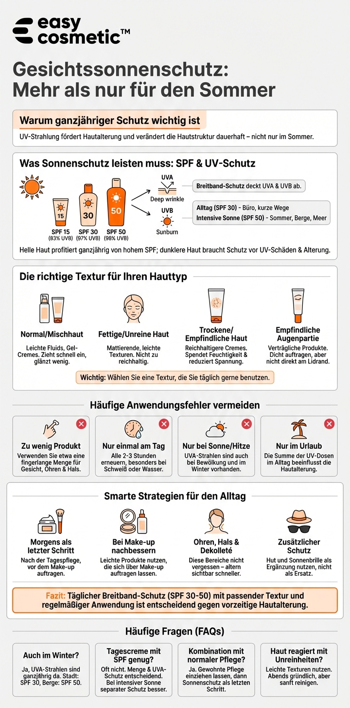 Welcher Sonnenschutz ist fürs Gesicht am besten und welche SPF-Höhe brauche ich?