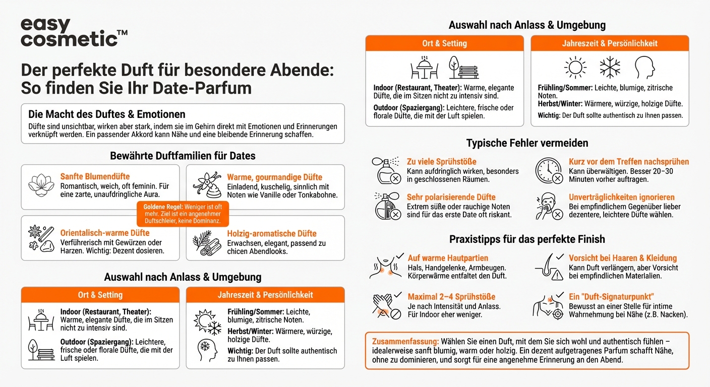 Welches Parfum eignet sich für ein Date oder besondere Abende?