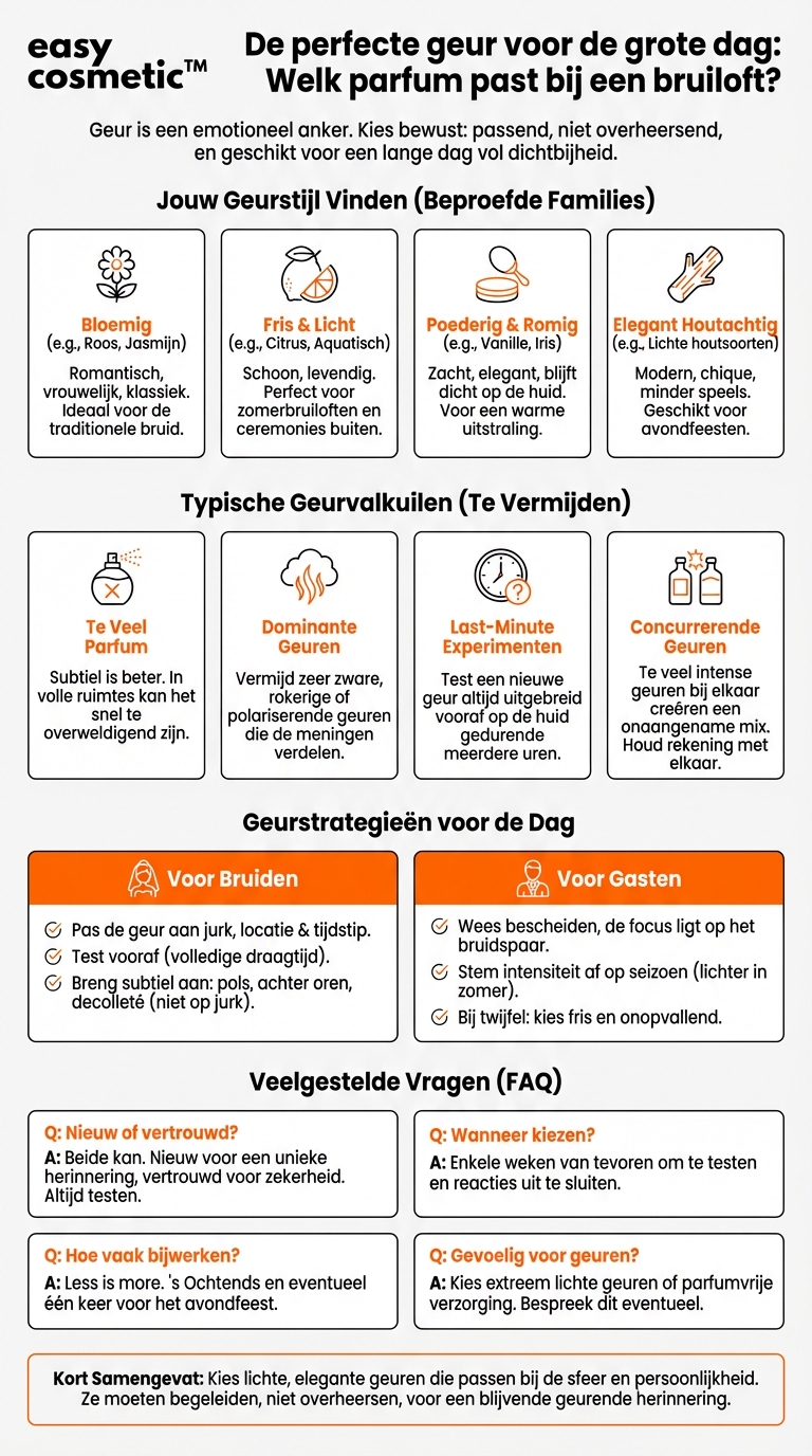 Welk parfum is geschikt voor bruiloften – als bruid of als gast?