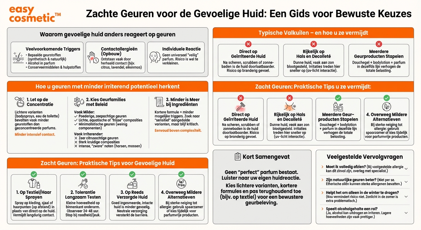 Welk parfum is geschikt voor een gevoelige of tot allergieën neigende huid?